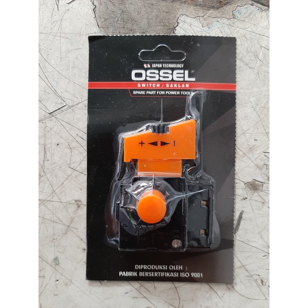 Saklar / Switch Bor 13 mm Dudukan Flat Ossel