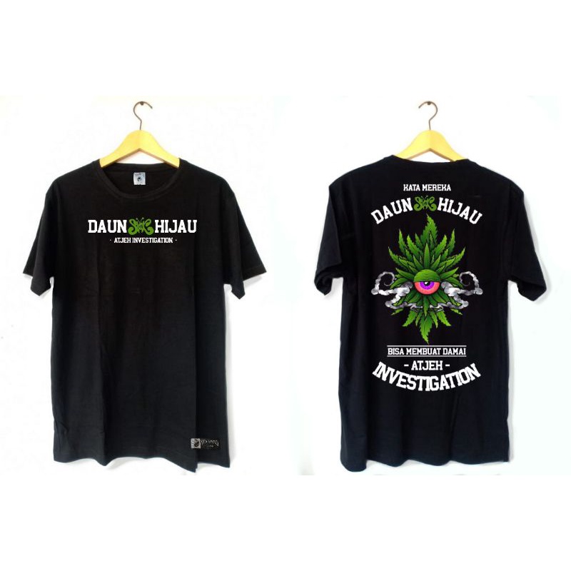 KAOS SLANK DAUN HIJAU