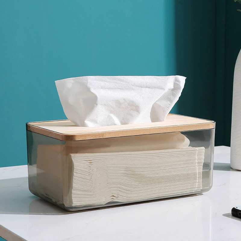 TG-IA TaffHOME Kotak Tisu Kayu Nordic Minimalist Tissue Box Small - ZJ011