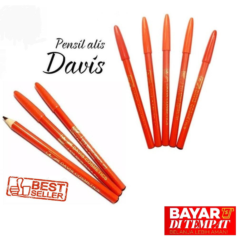 Pensil Alis Orange Davis - Eyebrow - Hitam/Coklat