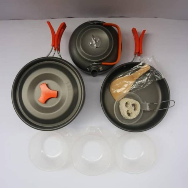 Nesting Alat Masak DS-308 Fullset ada Teko