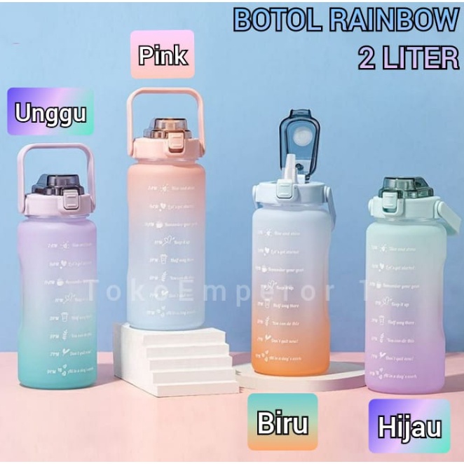 BOTOL AIR MINUM RAINBOW 2 LITER / BOTOL OUTDOOR SPORT