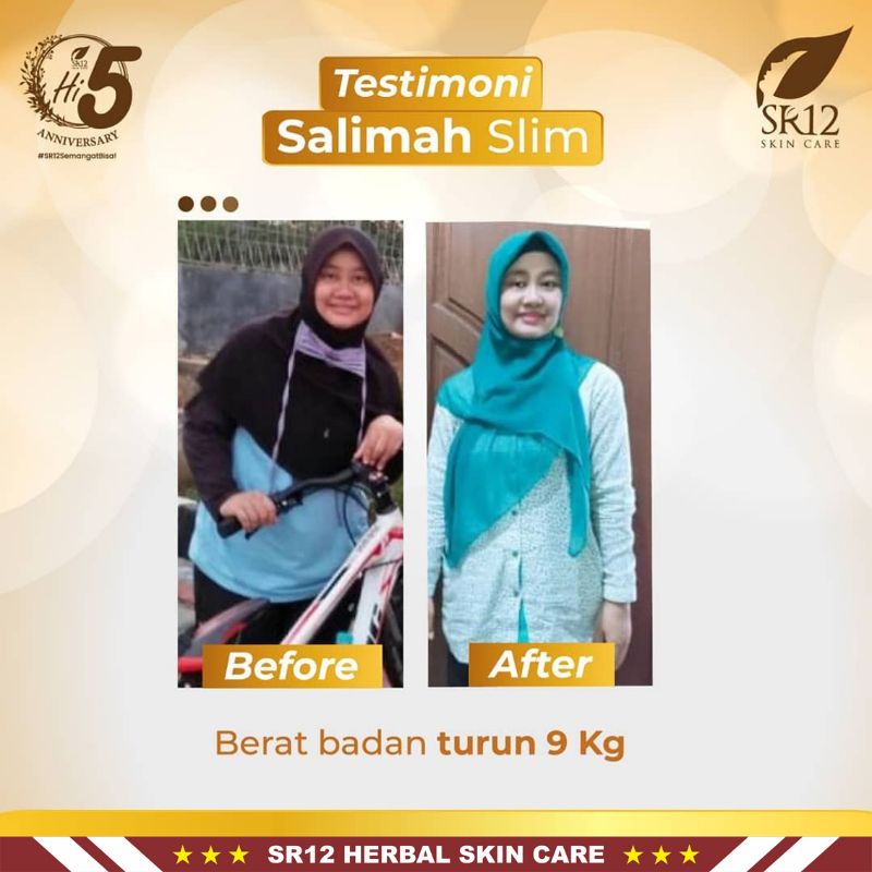 Salimah Slim SR12 Herbal | Obat Herbal Diet | Obat Herbal Pelangsing | Penurun Berat Badan SR12 | Paket Pelakor