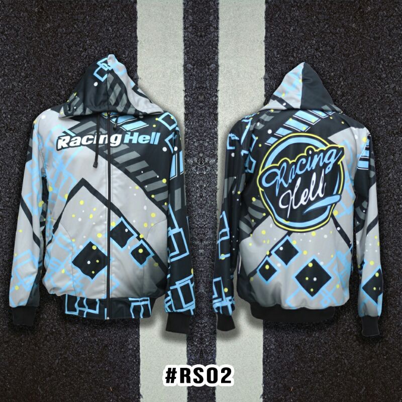 JAKET RACING HELL | JAKET RACING STAR FULL PRINTING