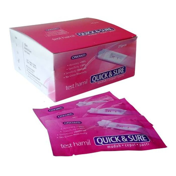 New Tes Hamil Quick&amp;Sure OneMed box isi 25pcs