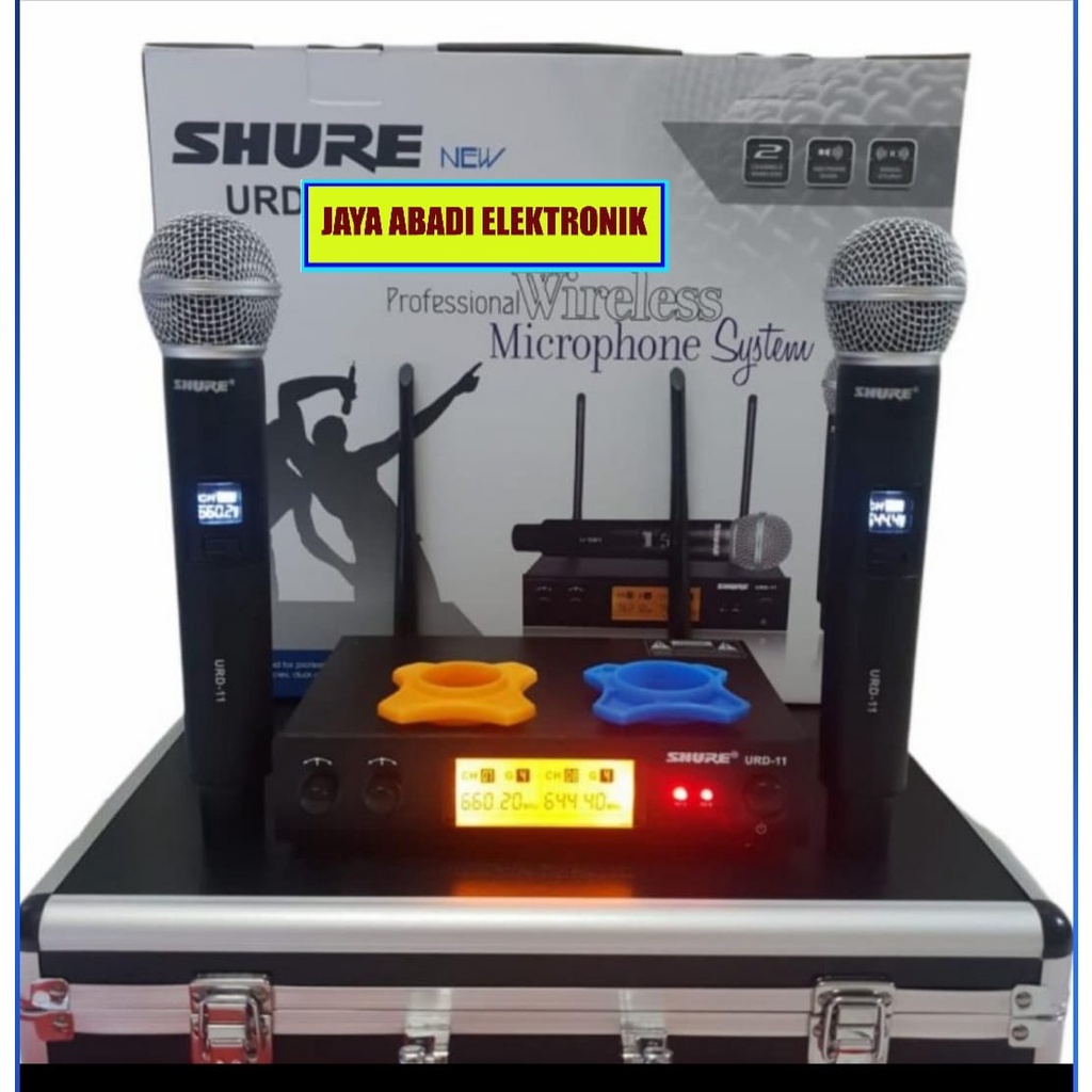 G587 SHURE MIC HANDLE SEPASANG WIRELESS DIGITAL MIKROPON KOPER DISPLAY SOUNDBEST VOKAL ARTIS PROFESIONAL  BEST SISTEM AUDIO PANGGUNG LEGENDARY  PENGERAS SUARA HIFI JERNIH DAN SENSITIF BISA UNTUK ACARA MC PIDATO CERAMAH DLL PRAKTIS BERKHUALITAS DAN MURAH