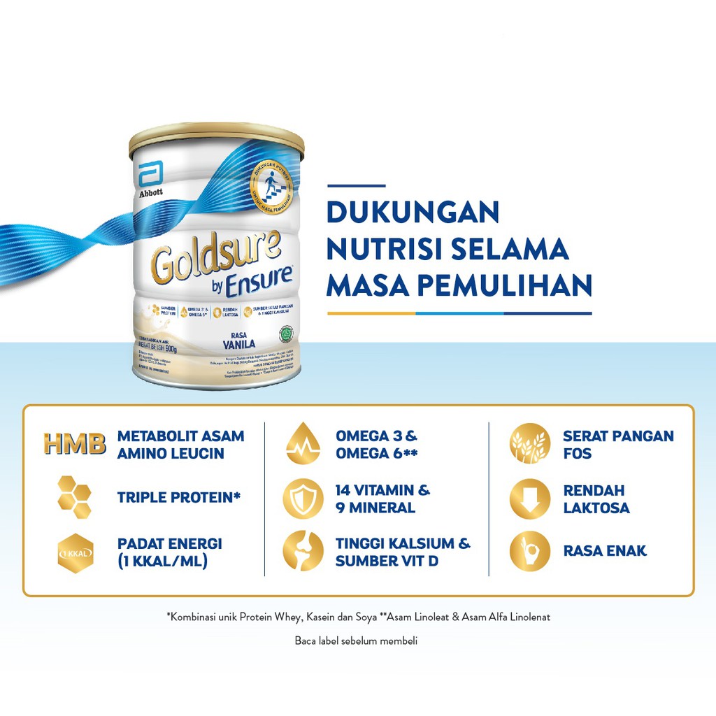 Goldsure by Ensure 400 gram &amp; 900 gram ( susu nutrisi tinggi untuk dewasa )