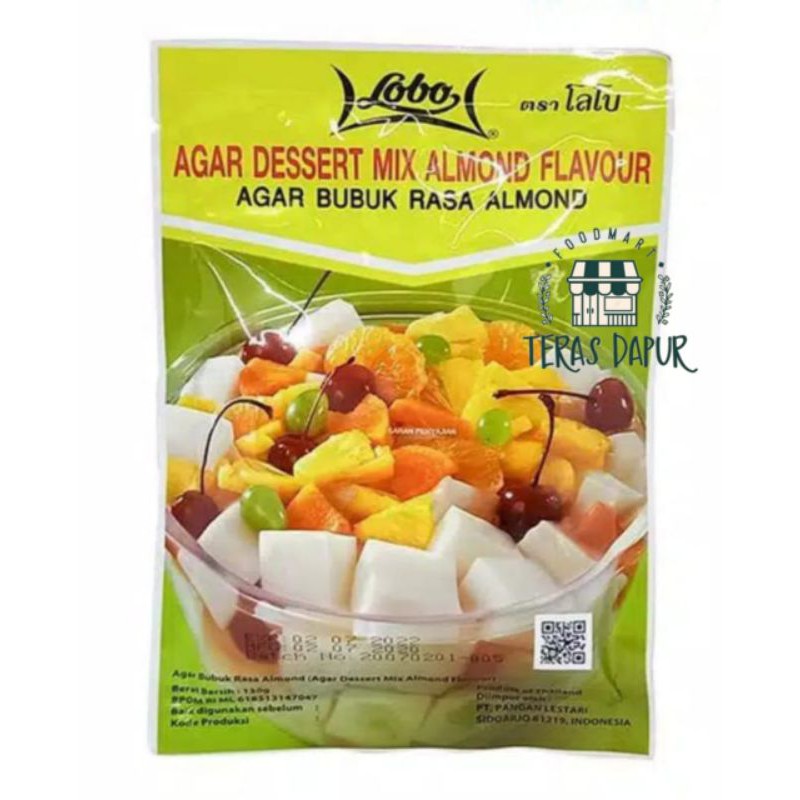 

Lobo Agar, Dessert Mix Almond, Bubuk Puding Agar Almond Impor Thailand Murah Meriah