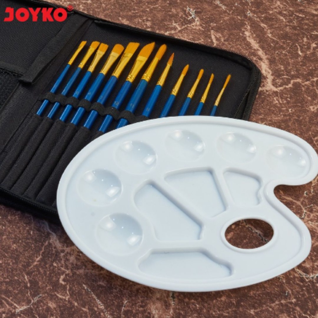 

RB Art Brush Set / Alat Lukis Kuas Cat Air Minyak dan Cat Acrylic Joyko BRS-7