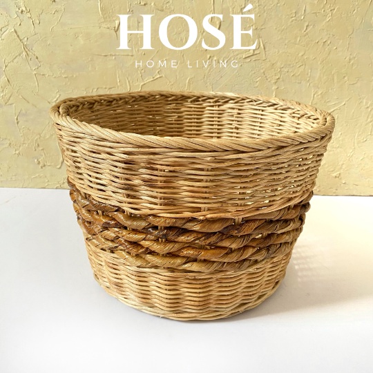 POT TANAMAN BUNGA ROTAN, KERANJANG HAMPERS, SESERAHAN BULAT SERBAGUNA | KUAT, KOKOH, GOOD QUALITY