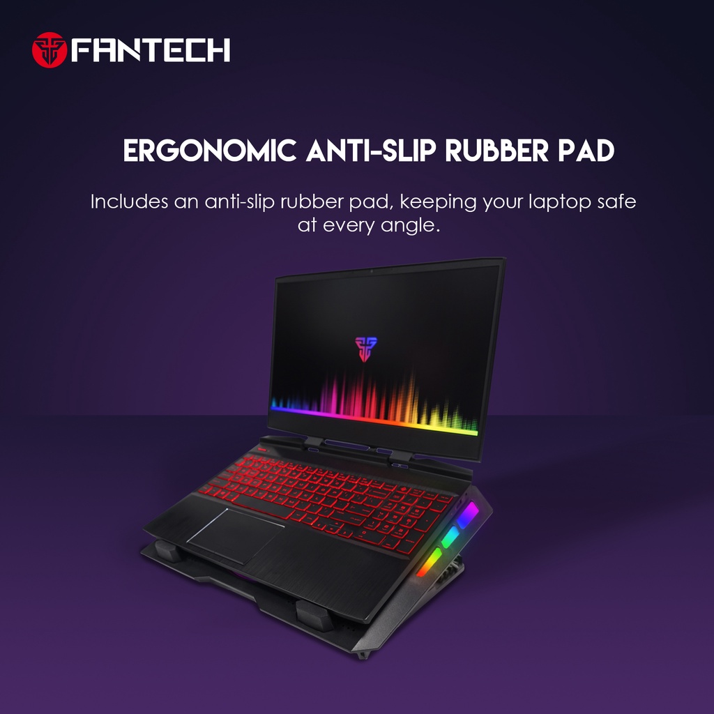 Fantech NC20 RGB - Notebook Stand Laptop Cooler Cooling Pad