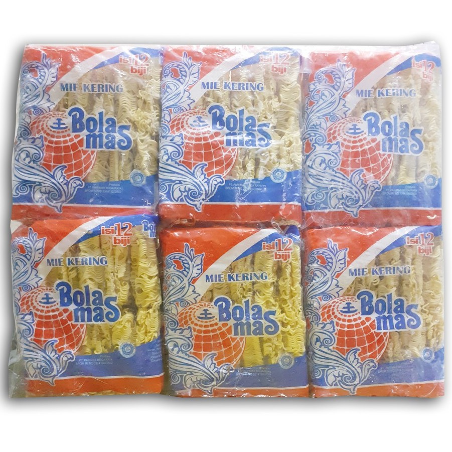 

Mie Kering cap Bola Mas isi 12 Pack (1 Ball)