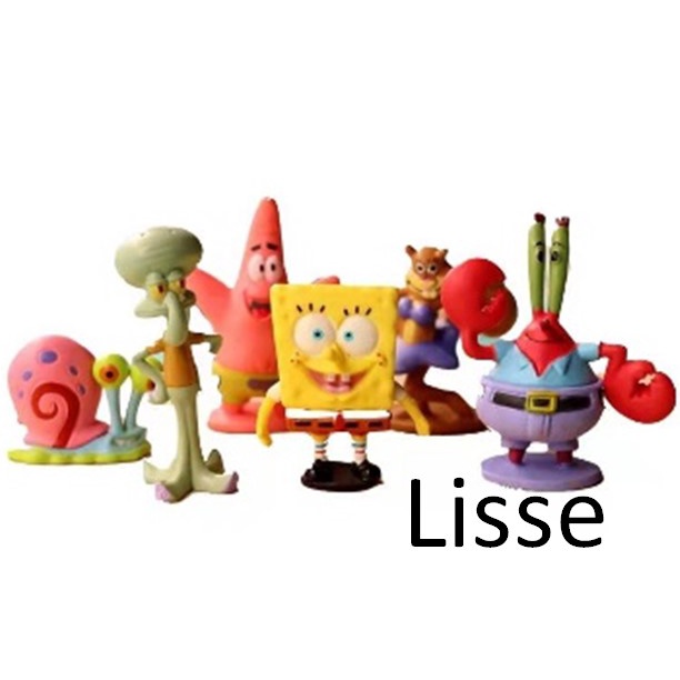 Cake Topper Figure Hiasan Kue Spongebob Mr Crab Squidward Patrick /Set
