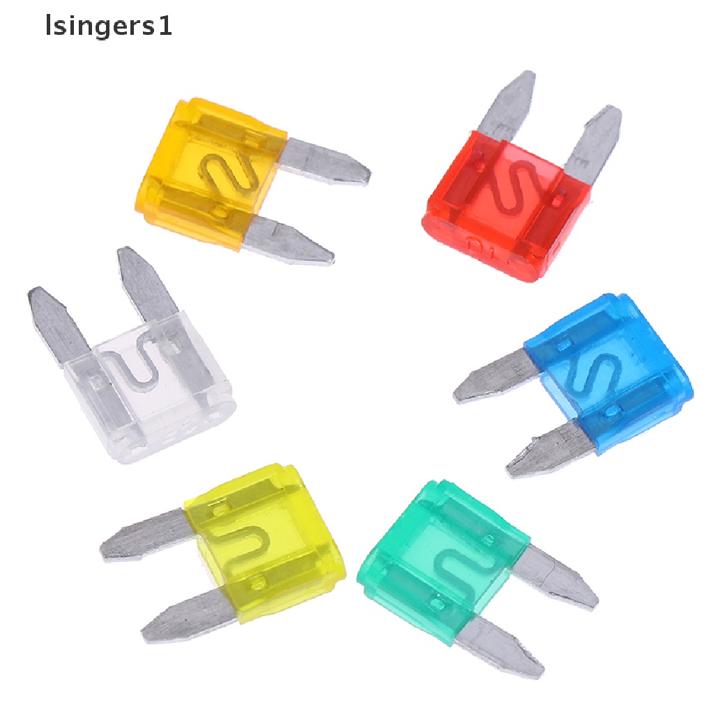 (lsingers1) 120pcs / Set Sekring Gepeng Mini Campur Untuk Mobil / Motor / SUV CN37