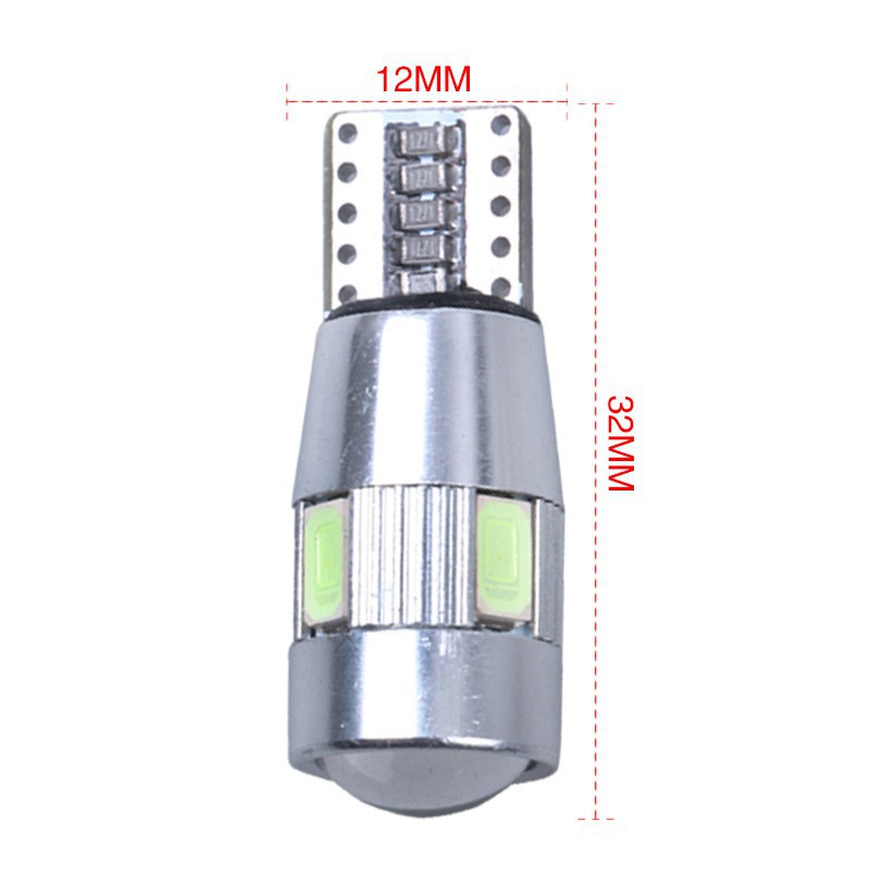 1pcs Lampu LED Canbus T10 W5W 6SMD 5630 untuk Display Bagasi