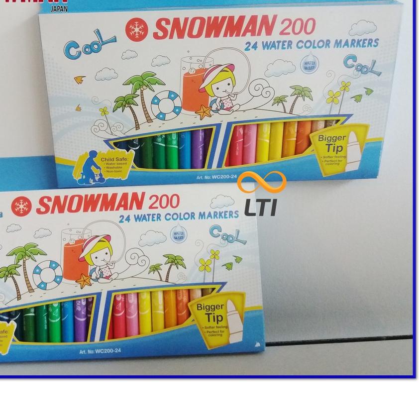 

SALE!!Spidol Anak Water color Snowman 24 Warna Child Safe WC200|RA3