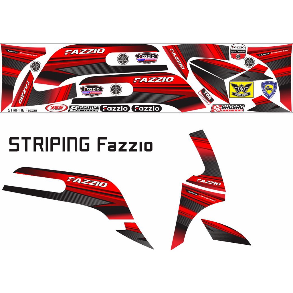 Jual Variasi Striping Striping Variasi Buat Motor Baru Fazzio Matik