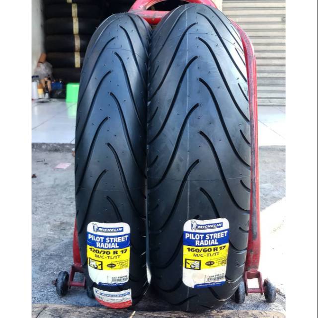 Jual Michelin Pilot Street Radial Ukuran 1 70 Dan 160 60 Ring 17 For R25 Mt25 Ninja250 Z250 Cbr Shopee Indonesia