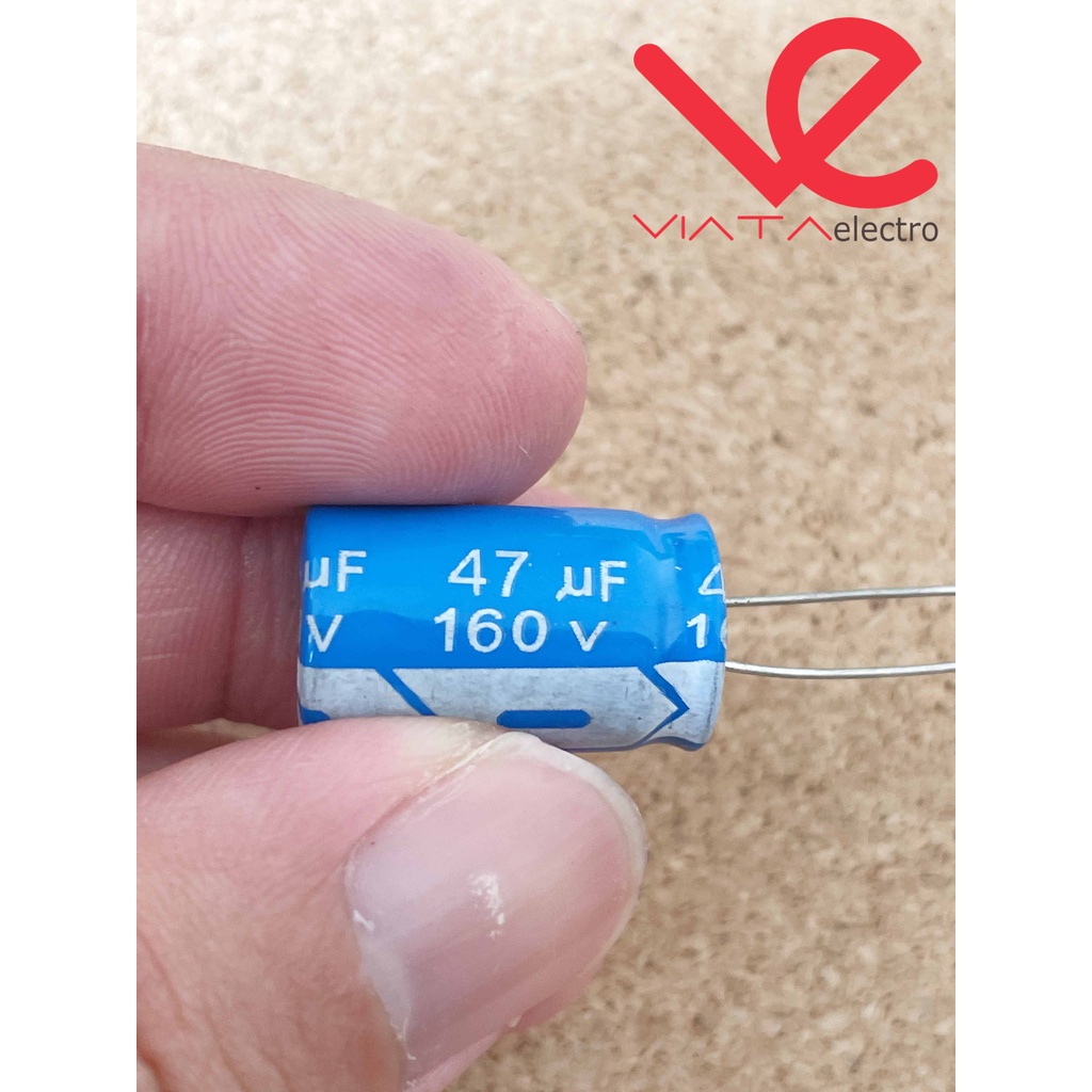 KAPASITOR ELCO 47UF 160V (1 BUAH) KAPASITOR CAPACITOR ELKO KAPASITOR 47 UF 160 V