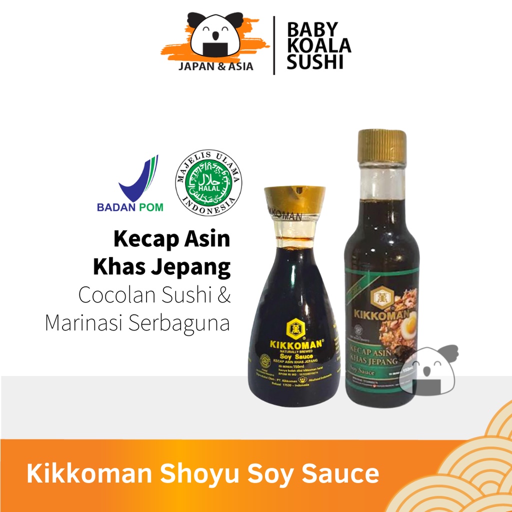 KIKKOMAN All Purpose Shoyu 150 ml Halal