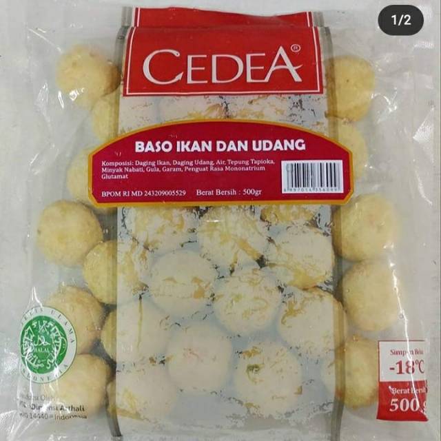 

Cedea baso ikan dan udang 500gr