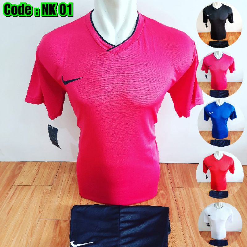 Baju Futsal Polos Jersey Sepak Bola Kaos Olahraga Lari Running Gym