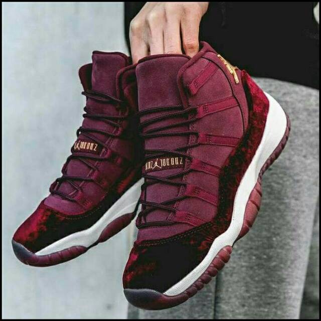 SEPATU NIKE AIR JORDAN 11 RETRO RL GG HEIRESS "RED VELVET" PREMIUM ORIGINAL. SEPATU BASKET MURAH