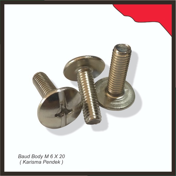 Baud Body M 6 X 20   Karisma Pendek
