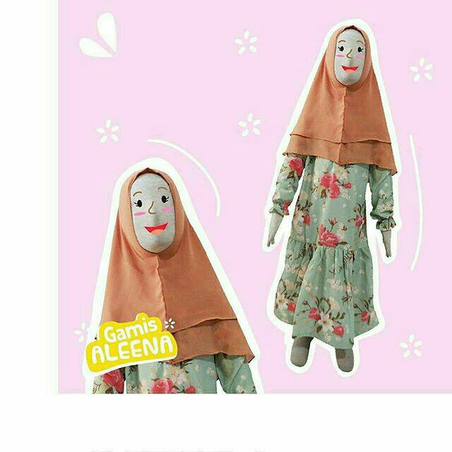 GAMIS ALEENA (1 SET JILBAB SYARI)