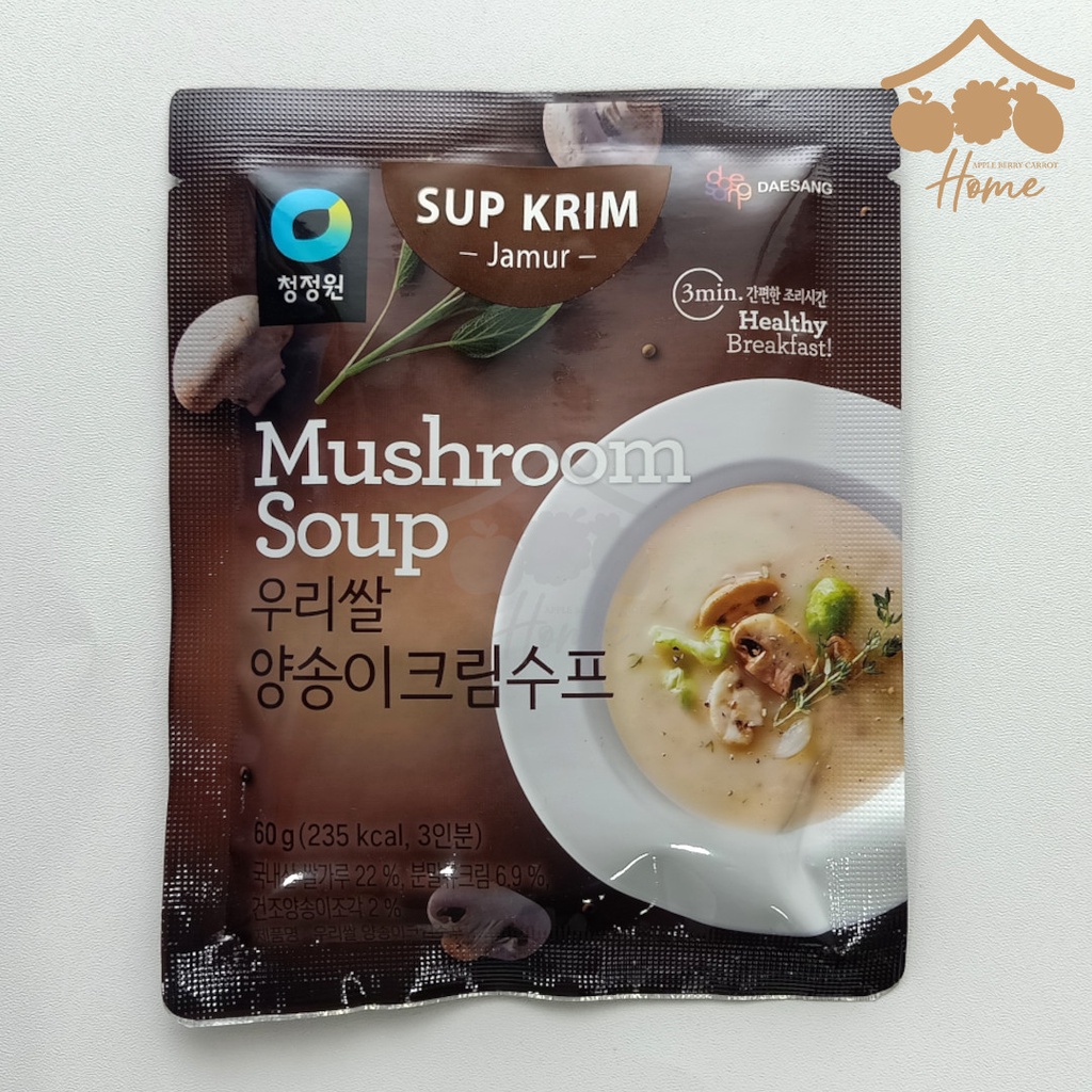 

Chung Jung One Instant Mushroom Soup sup krim rasa jamur korea 60gr