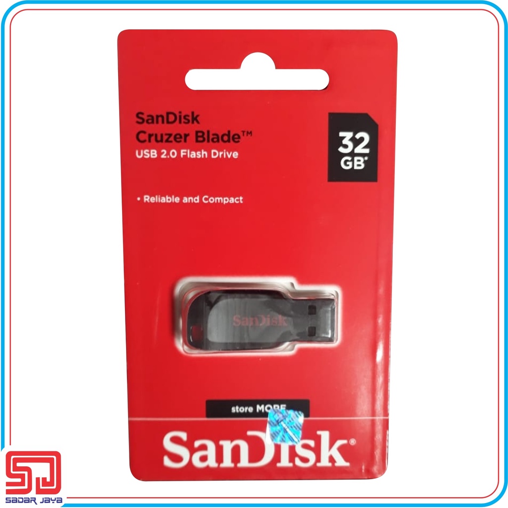 Flashdisk Sandisk 32GB Cruzer Blade USB Drive Original