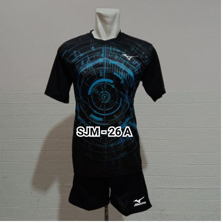 [PRODUK G8PCJ] Kostim voli celana voli baju voli kaos voli mizuno printing motif kepala elang size X