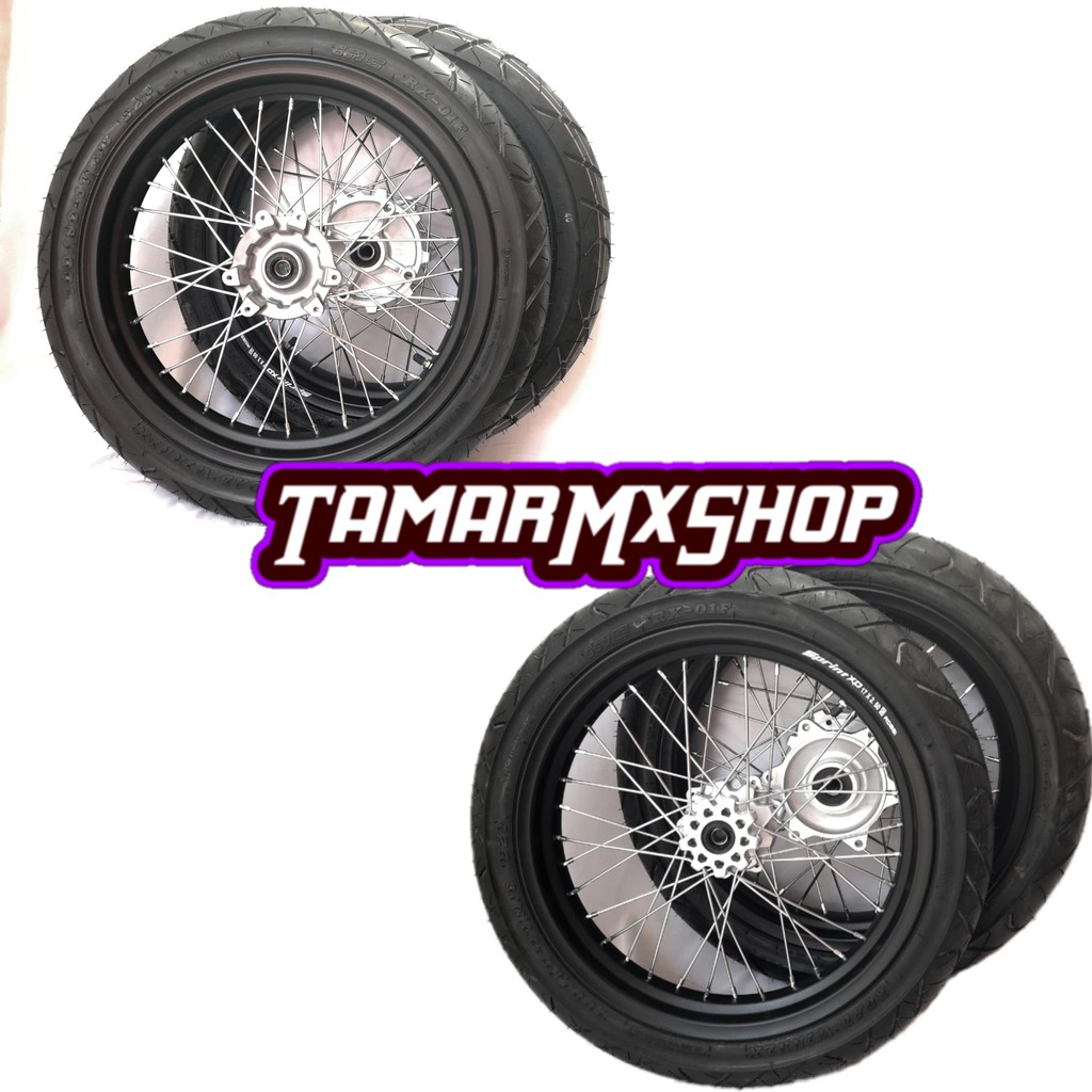 Wheelset Supermoto Honda CRF 150 L Velg Ukur 250/300