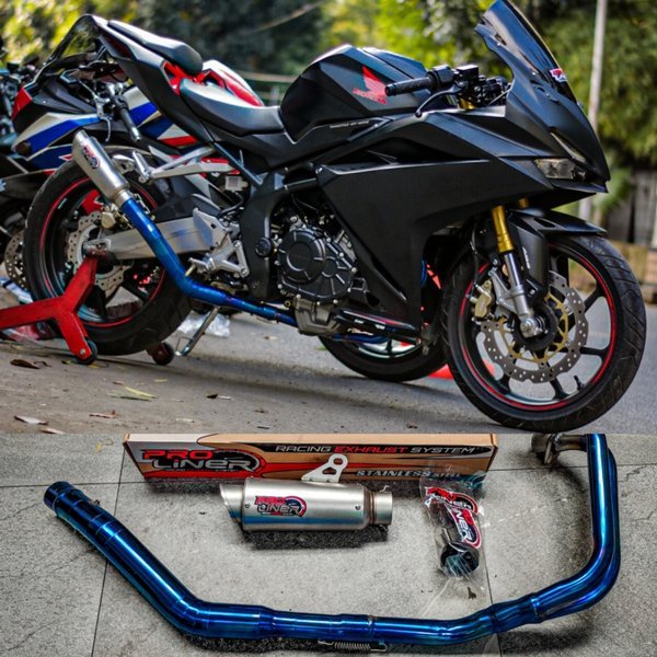 Readyy PROLINER R25 MT25 NINJA250 HEADER BLUE PROLINER NINJA250FI CBR259RR Z250 NINJA250MONO NEW