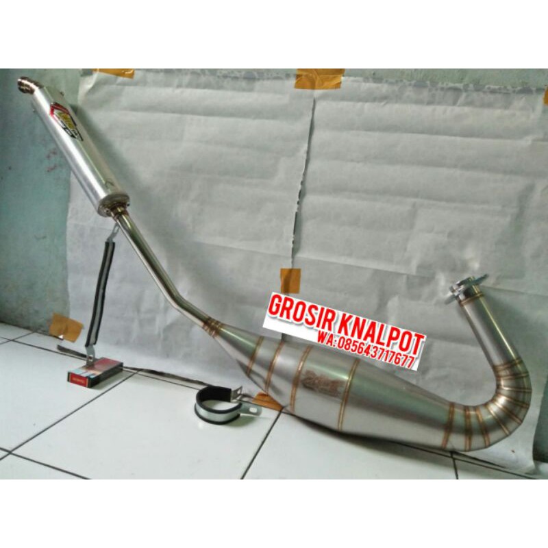 Knalpot Creampie zz1 stainles original Jogja Yogyakarta New Model Cobra Ninja RR r SS Logo Laser C