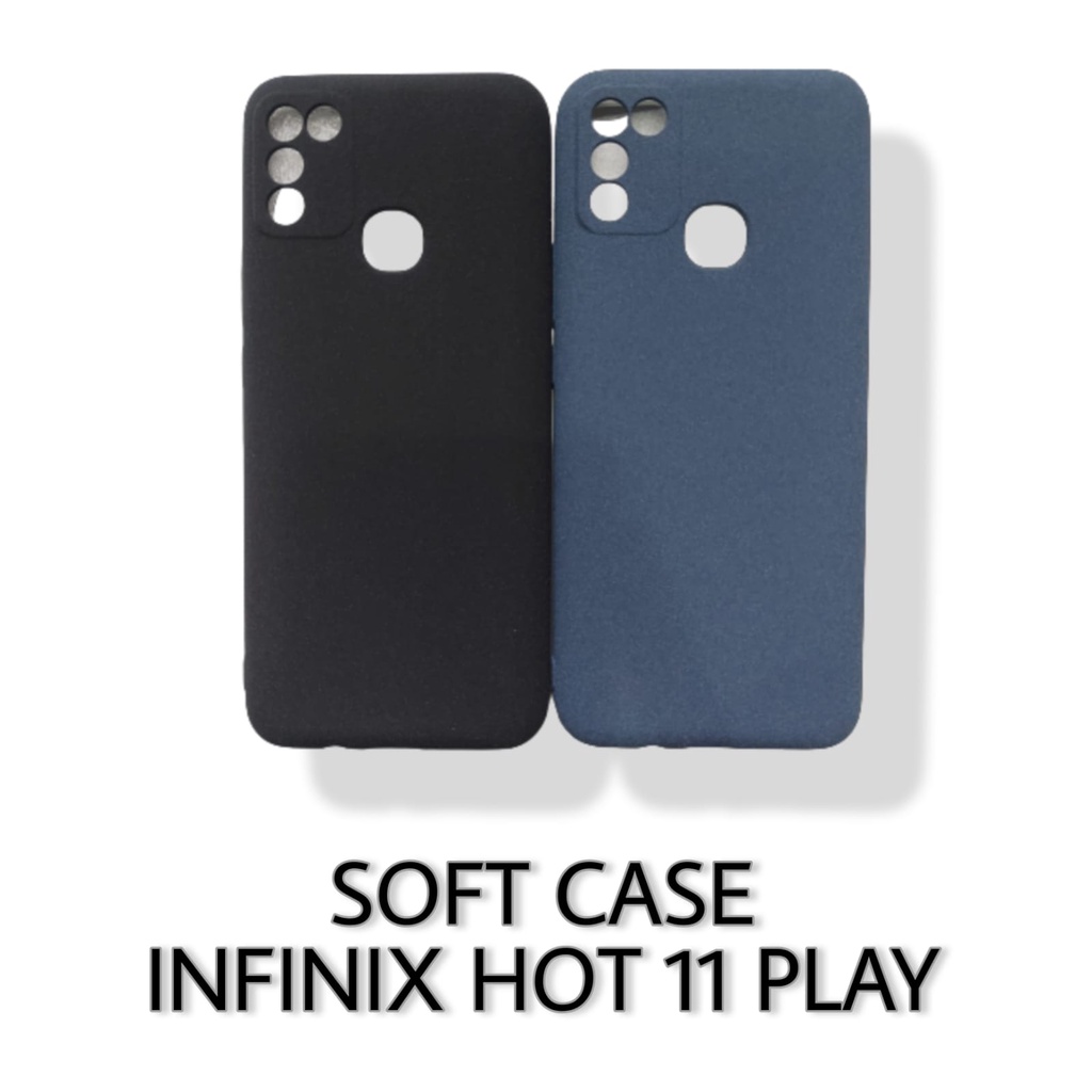 Case INFINIX HOT 11 PLAY Softcase Terbaru Matte Sanstone Anti Fingerprint Ulta Thin Casing Handphone