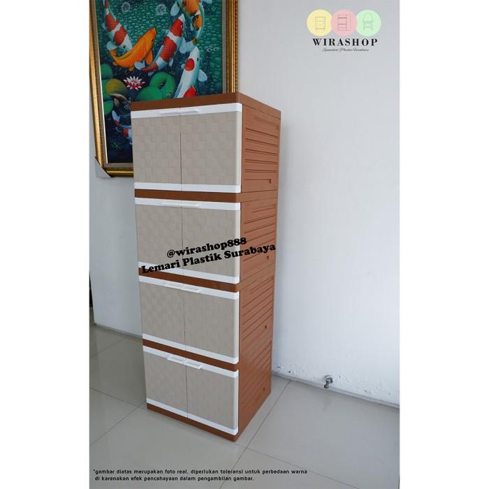 lemari plastik club mini susun 4