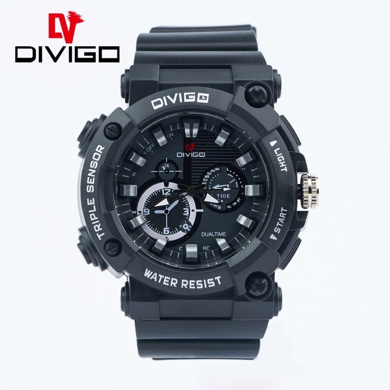 JAM TANGAN PRIA DIVIGO TERBARU WATER RESISTANCE D-21