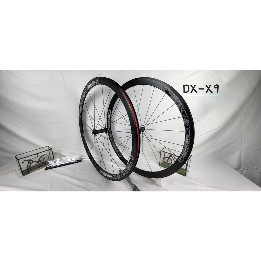 Wheelset Roadbike XLR8 700C U Brake QR 40mm 20 24 Hole 7 Bearing DX-X9