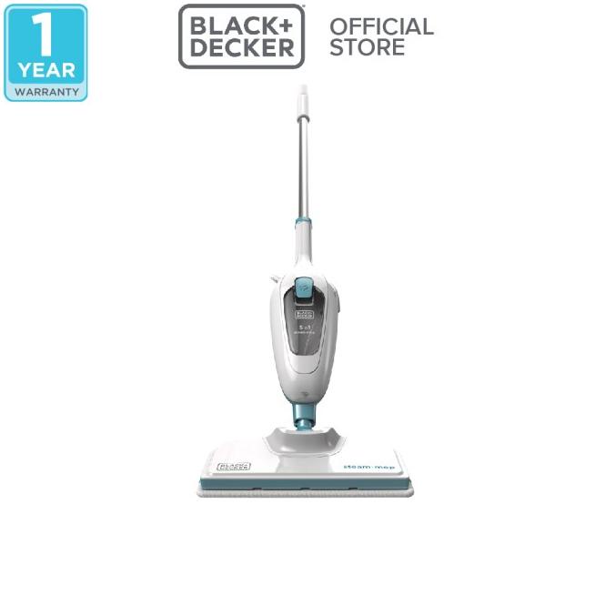 Black+Decker Steam Mop Cleaner Pel Uap 1300W (FSMH13E5-B1) termurah