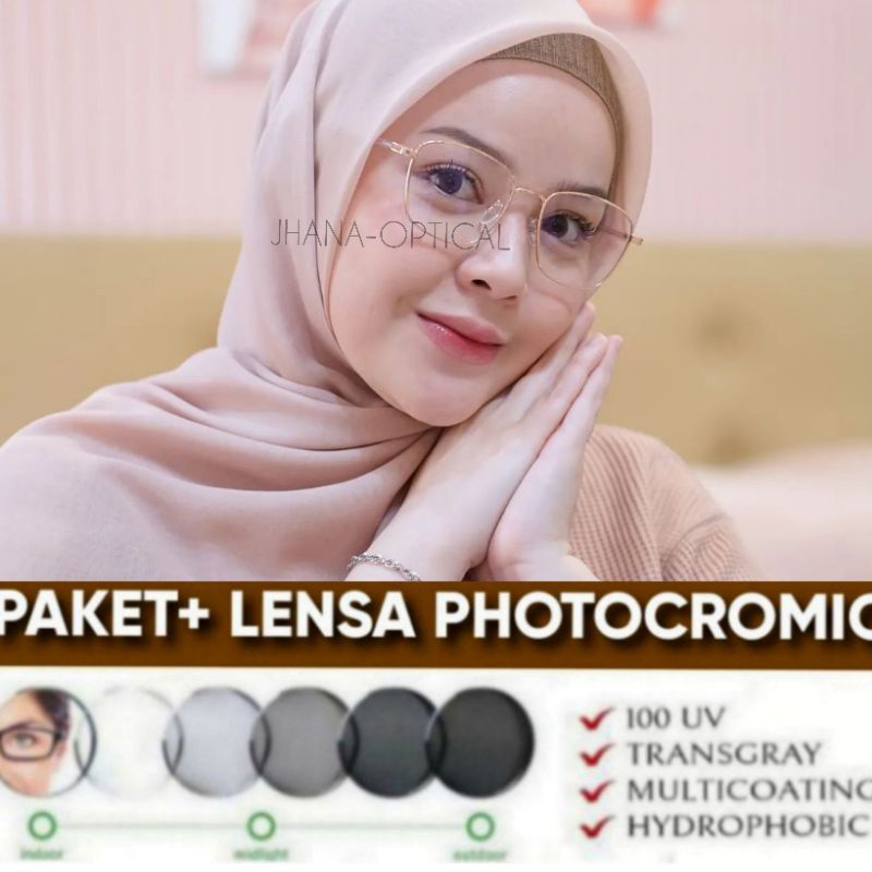 Kacamata photocromic minus anti radiasi|pket lensa blue-ray anti radiasi