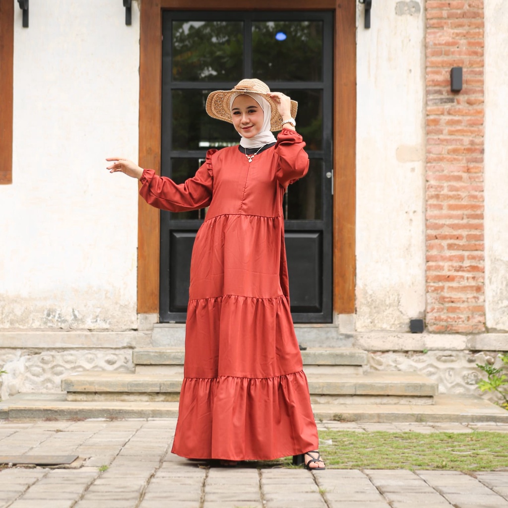 GAMIS SUSUN POLOS KATUN TOYOBO HOME DRESS (RESLETING SUPPORT BUSUI)