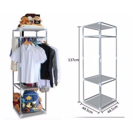 Rak Susun 3 Serbaguna Rak Gantung Besi Multifungsi Baju Pakaian Handuk Tas Bantal Sandal Bahan Besi