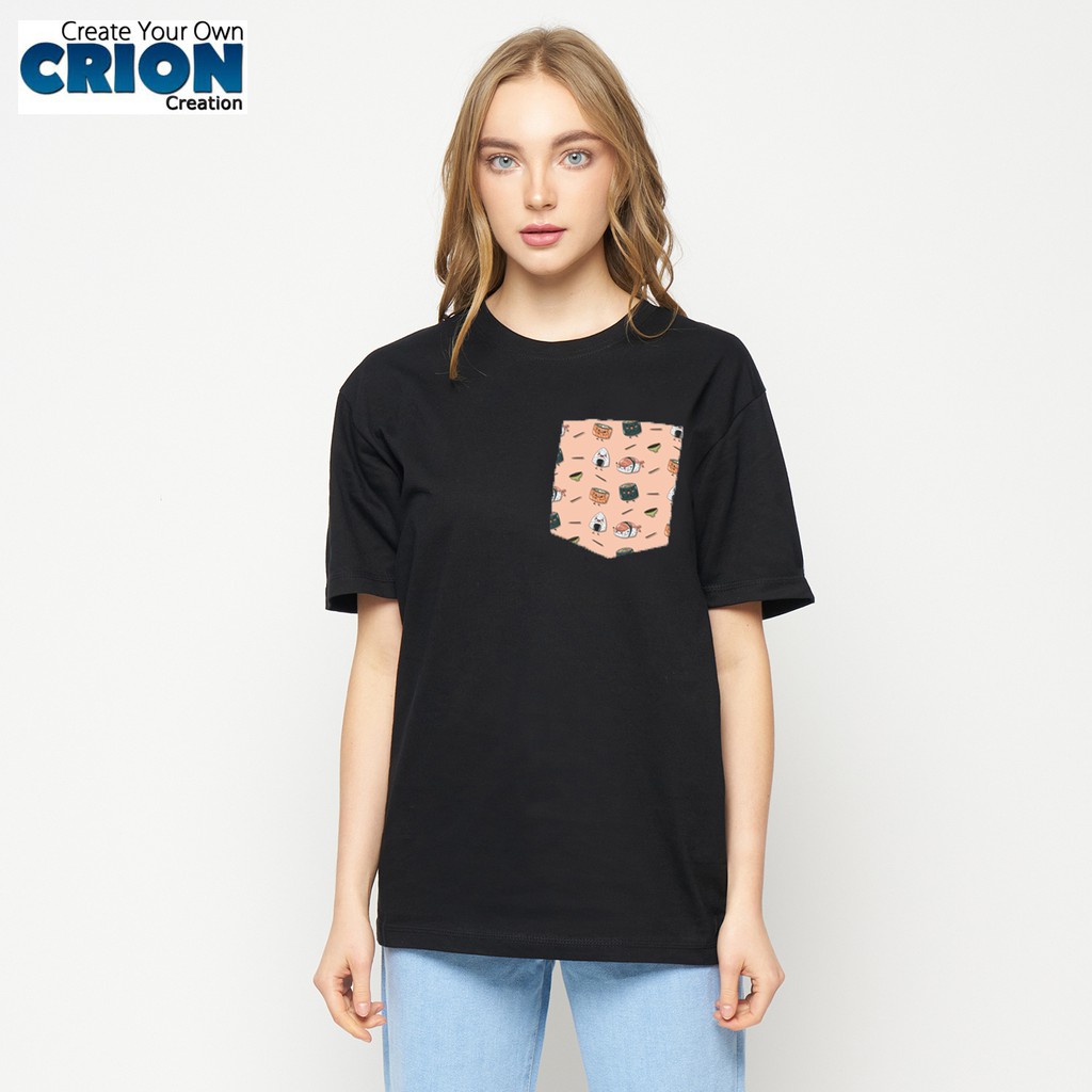 Crion Pocket series - Kaos Seri Modern motif dengan Kantong - By Crion