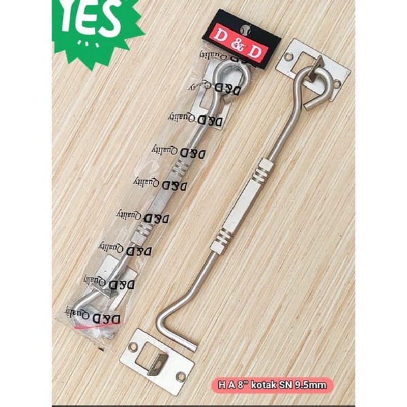 lamskar penahan jendela stanlis, lamskar jendela sus 304 hak angin 8inc