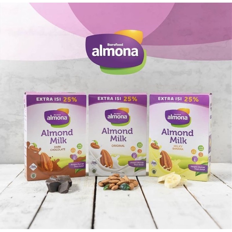 (BARU 175g Langsung dari Pabrik) Barefood Almona - Almond Milk