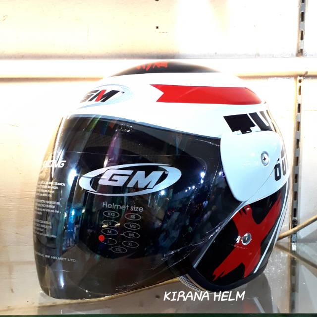 Helm GM Evolution Original - Motif Think Outside Putih