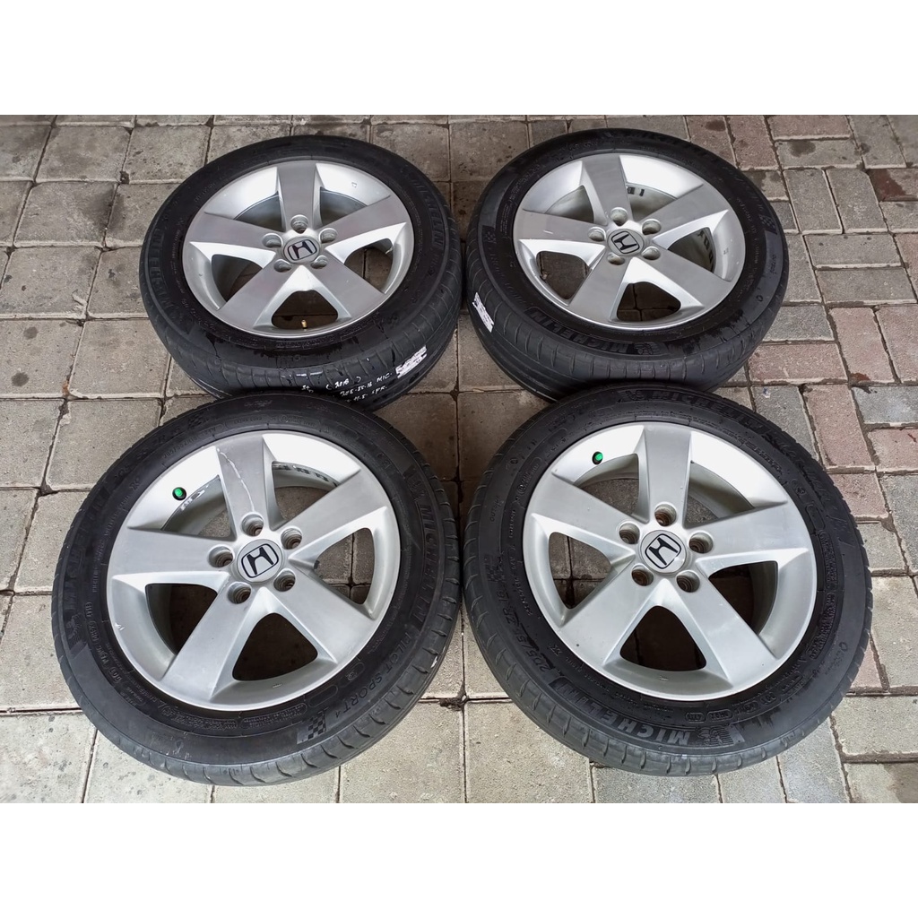 Velg Mobil Bekas STD CIVIC R16 Pcd 5X114,3 ET50 SILVER Gran Max Pick up Carry Innova