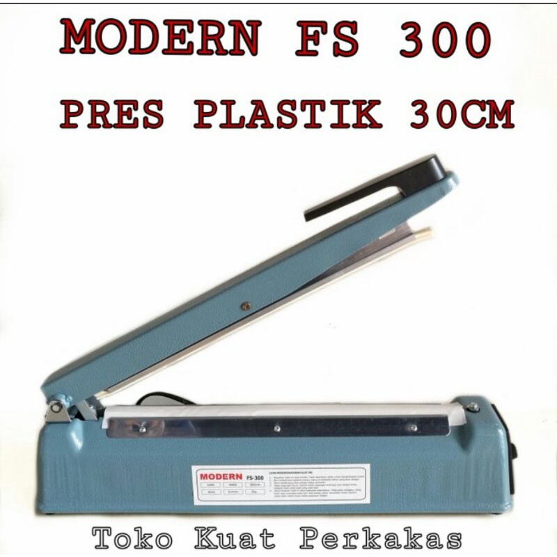 Mesin pres plastik impluse sealer MODERN FS 300 30cm