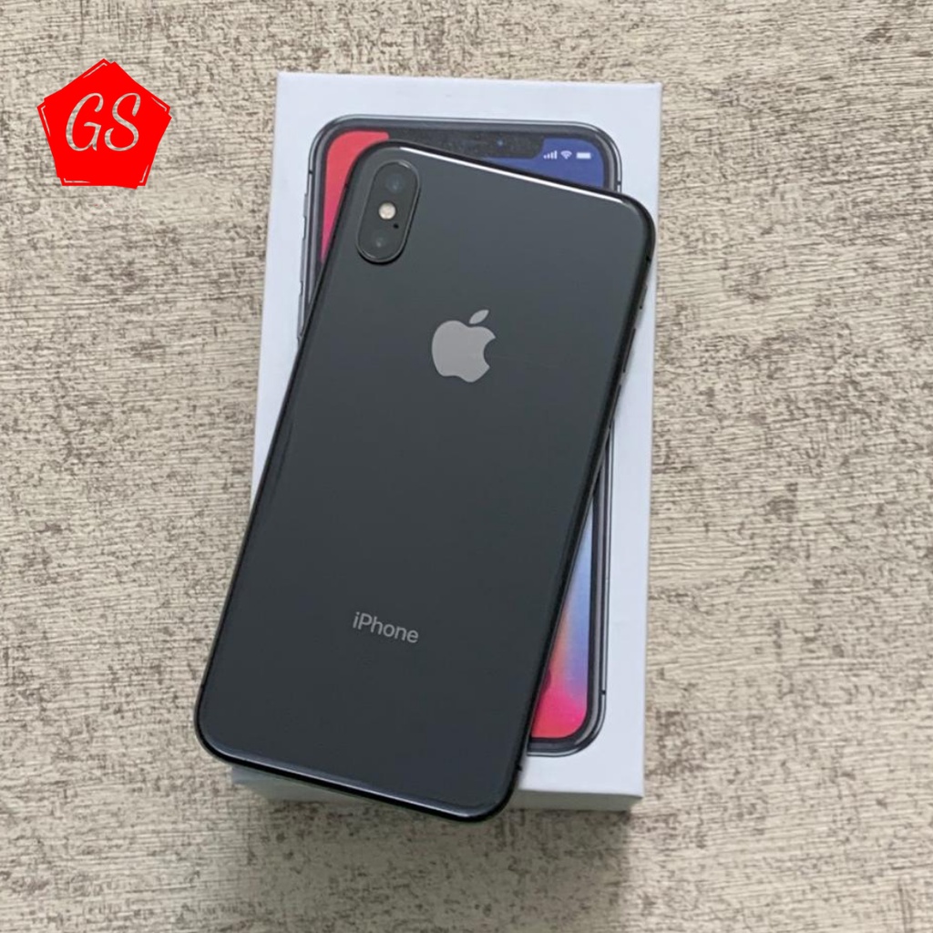 IPHONE X 256GB / 64GB SECOND ORIGINAL 100% MULUS / FULLSET-Grey